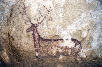 "Pinturas rupestres en el río Vero, Huesca"