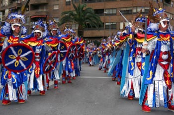 "Comparsa en el desfile de carnaval, Badajoz"