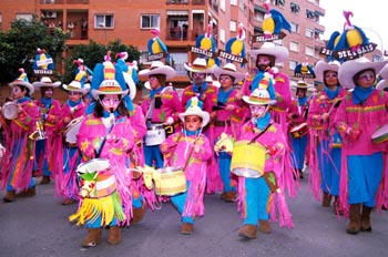 "Comparsa en el desfile de carnaval, Badajoz"