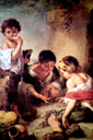 Niños jugando a los dados, de Bartolomé Esteban Murillo