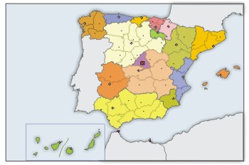 Mapa político de España