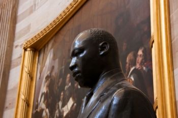 "Busto de Martin Luther King en el Capitolio, Washington D.C., Estados Unidos"