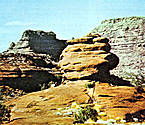Desierto con roca