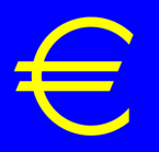 Imagen a color del símbolo del euro