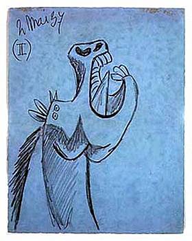 Cuadro de Pablo Picasso, estidop de cabeza de caballo