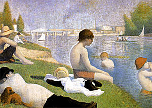 Baño en Asnières. G. Seurat