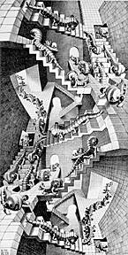 House of Stairs 1951 Lithograph