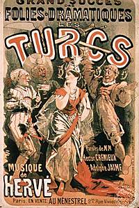 Publicidad de Les Turcs,1869.