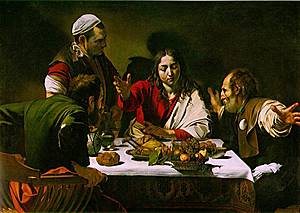 La cena de Emaús, de Caravaggio.