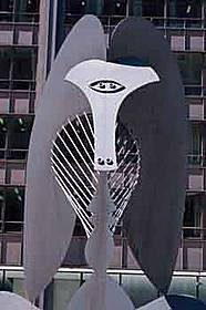 Escultura de Picasso en la Plaza Daley, Chicago, Estados Unidos.