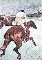 Henry de Toulouse-Lautrec. El Jockey.