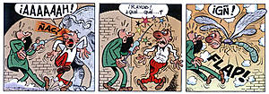 Viñeta de Cómic de Mortadelo y Filemón. Autor: F. Ibáñez.