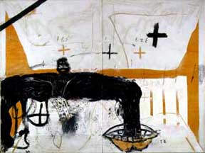 Gran Diptic (2),1990. Antoni Tàpies.