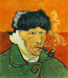 Autorretrato con pipa. Van Gogh.