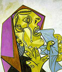 Mujer llorando (fragmento). Picasso.