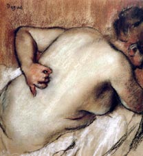 Edgar Degas: Mujer que se rasca la espalda. 1881