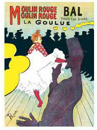 Moulin Rouge, 1890. Toulouse-lautrec.