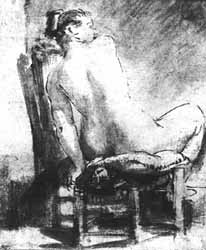 Rembrandt van Rijn. Desnudo Femenino.
