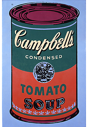 Obra de Andy Warhol, Pop  Art. Sopa Campbell.