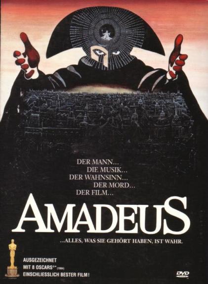 Cartel de la película Amadeus de Milos Forman
