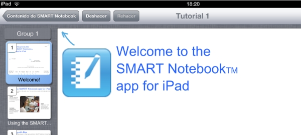 Captura de pantalla del iPad