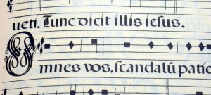 Partitura de Canto Gregoriano