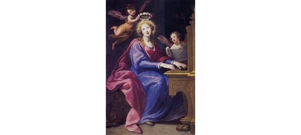 Santa Cecilia de Roma, s. XVII, Matteo Rosselli. 