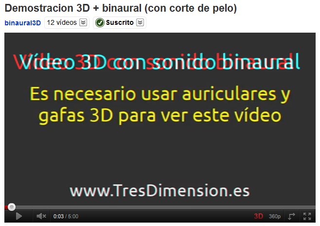 Demostracion 3D + binaural (con corte de pelo) 