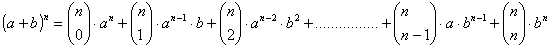 Potencia n-sima de (a+b)