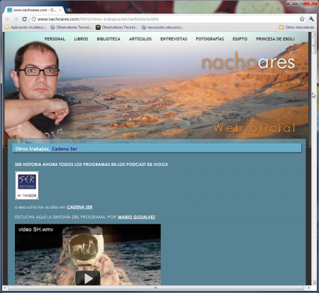 Web oficial de Nacho Ares