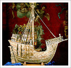 Modelo de coca mediterránea (época de los Reyes Católicos), Museo Naval de Madrid.