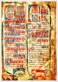 Página de la Crónica de Alfonso XI (siglo XIV), Biblioteca del Monasterio de El Escorial
