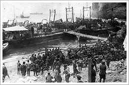 Desembarco español de Alhucemas durante la Guerra del Rif (08/09/1921)