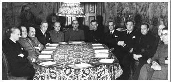 Reunión del Primer Gobierno de Franco en Burgos (30/01/1938)