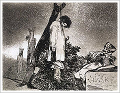 Aquí tampoco (1810-1820), Francisco de Goya y Lucientes. Real Academia de Bellas Artes de San Fernando