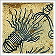Smbolos de los gremios de oficios artesanos representados en azulejos de Manises (Valencia): los hiladores (finales de la Edad Media), Museo Arqueolgico Nacional de Madrid 