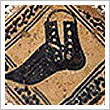 Símbolos de los gremios de oficios artesanos representados en azulejos de Manises (Valencia): los hiladores (finales de la Edad Media), Museo Arqueológico Nacional de Madrid 