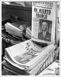 La prensa española anuncia la muerte de Franco (21/11/1975)