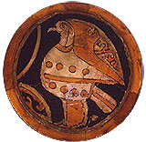 Plato de cerámica omeya (siglos IX-X), Museo Arqueológico Nacional (Madrid) 