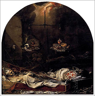 El fin de la gloria del mundo (1672), Juan Valds Leal. Hospital de la Caridad, Sevilla 