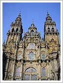 Fachada de la catedral de Santiago de Compostela (siglo XVIII), Fernando de Casas Novoa. María J. Fuente (col. particular, 2007) 