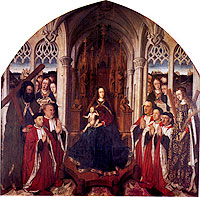 La virgen de los consellers (1443-1445), Luis Dalmau. Museo Nacional de Arte de Cataluña. 