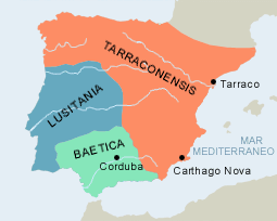 Provincias romanas en Tiempos de Augusto (27 a.C. - 14 d.C.)