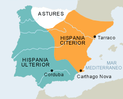 Provincias romanas en 56 a. C.