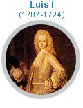 Detalle del cuadro:  Luis I de Borbón , Michel-Ange Houasse. Museo Nacional del Prado