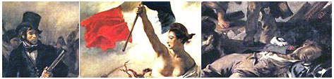 Libertad guiando al pueblo (1830), Eugéne Delacroix. Musèe du Louvre
