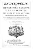 Carátula de L'encyclopedie (1751), Denis Diderot y Jean d´Alembert 