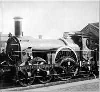 Locomotora en la Estación de Swindon (1850)
