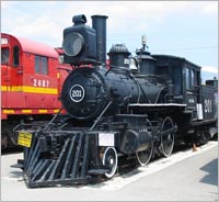 Illinois Central Railroad 201 (1880). Illinois Railway Museum