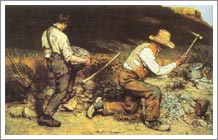 Picapedreros (1849), Gustave Courbet. Gemaklegalerie